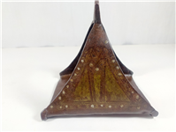 رکاب فولادی کلکسیونی قاجاری دستساز نقره کوب 